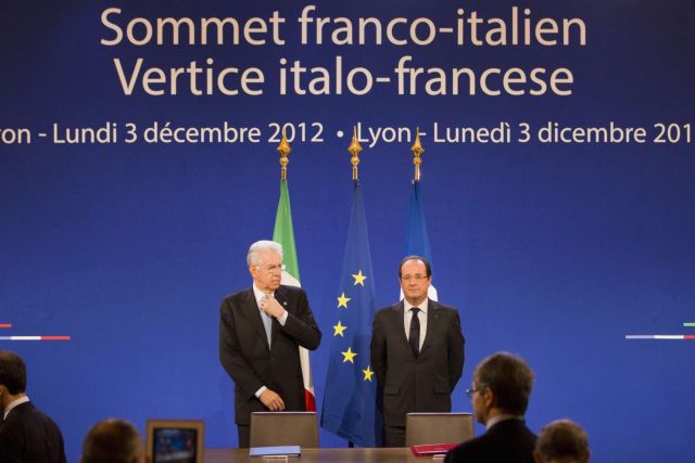 Επικύρωσαν Ολάντ και Μόντι τα σχέδια για την κατασκευή της υπερταχείας Λιόν-Τορίνο