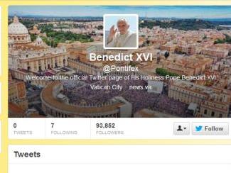 Λογαριασμό στο Twitter αποκτά ο Πάπας Βενέδικτος ΙΣτ’