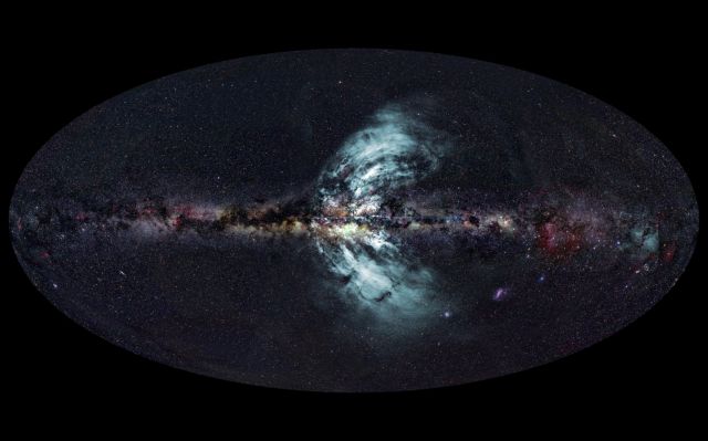 Πίδακες του Γαλαξία καταλαμβάνουν τα δύο τρίτα του ουρανού