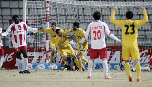 Προβάδισμα Αστέρα παρά το 1-1 με τον Ολυμπιακό Βόλου