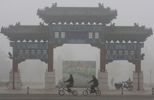 Σε επίπεδα πολύ πάνω από το κανονικό τα μικροσωματίδια στο Πεκίνο