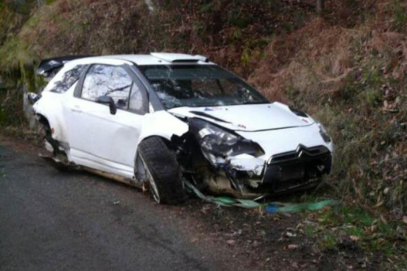 Ατύχημα για τον M. Hirvonen στις δοκιμές για το ράλλυ Μόντε Κάρλο