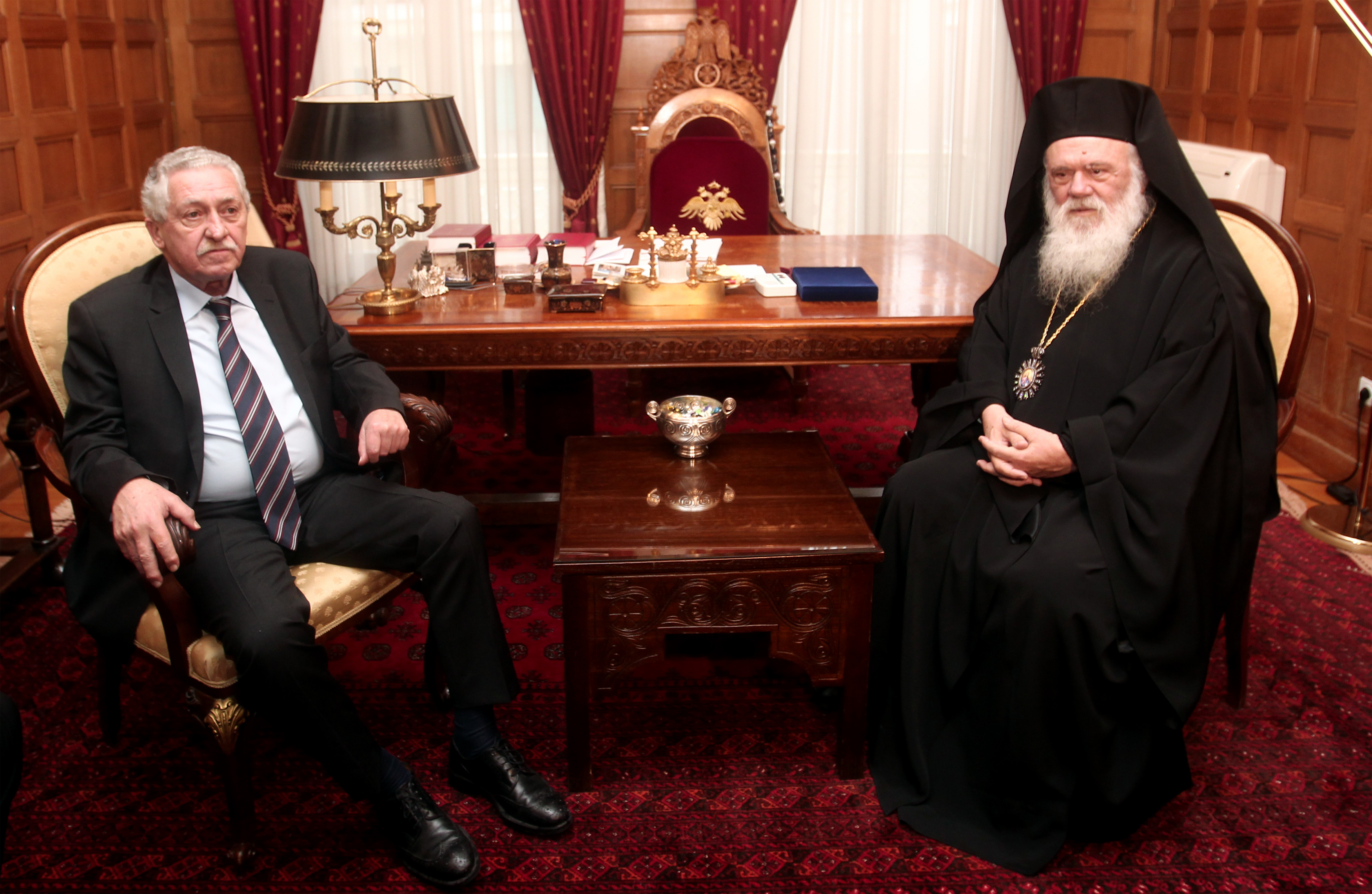 Για τη συνεργασία Πολιτείας – Εκκλησίας συζήτησαν ο Φ.Κουβέλης με τον αρχιεπίσκοπο