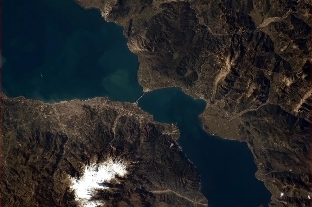 Ελληνικά τοπία στη θέα του Διεθνούς Διαστημικού Σταθμού