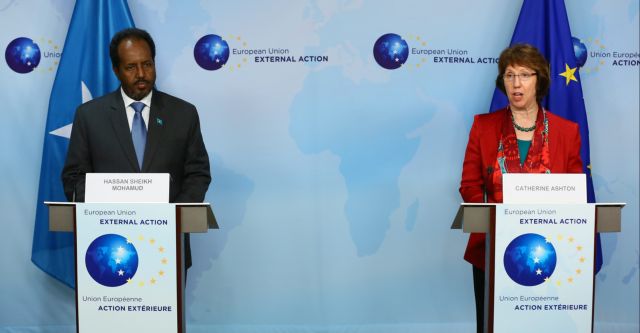 Η Κάθριν Αστον και ο Σέιχ Μοχαμούντ για την ασφάλεια στη Σομαλία
