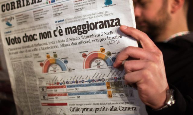 Στις 15 Μαρτίου η «επίσημη πρώτη» για τη νέα Βουλή της Ιταλίας