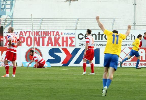 Προβάδισμα πρόκρισης για τα ημιτελικά πήρε ο Αστέρας στα Χανιά