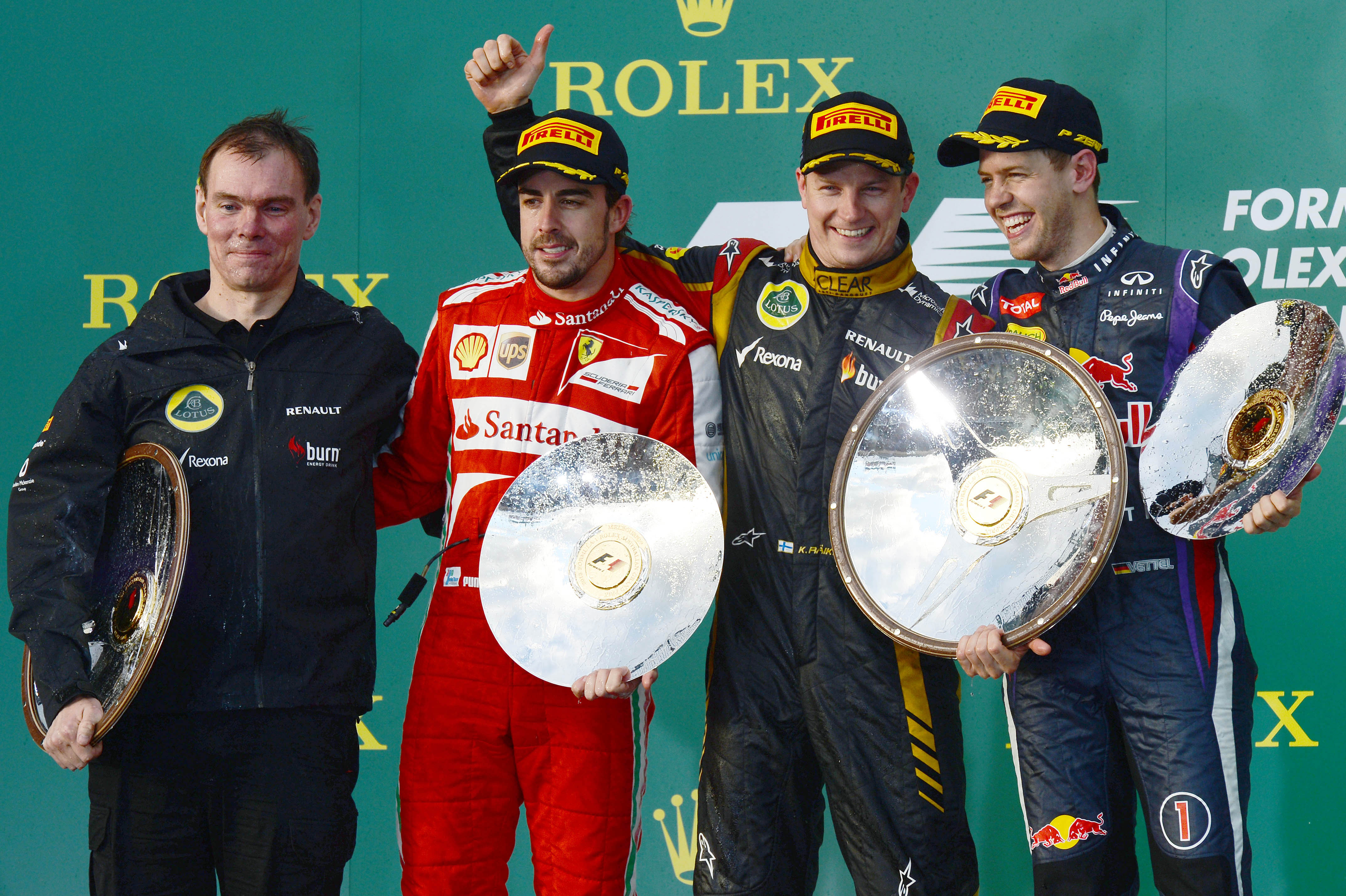 GP Αυστραλίας 2013: Νίκη-θρίαμβος του Kimi Raikkonen, Alonso και Vettel στο βάθρο