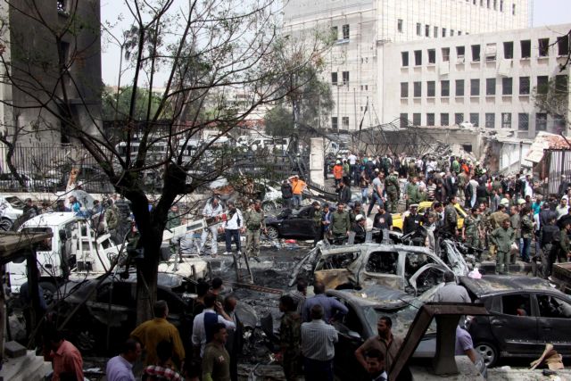 Πολύνεκρη βομβιστική επίθεση στο κέντρο της Δαμασκού