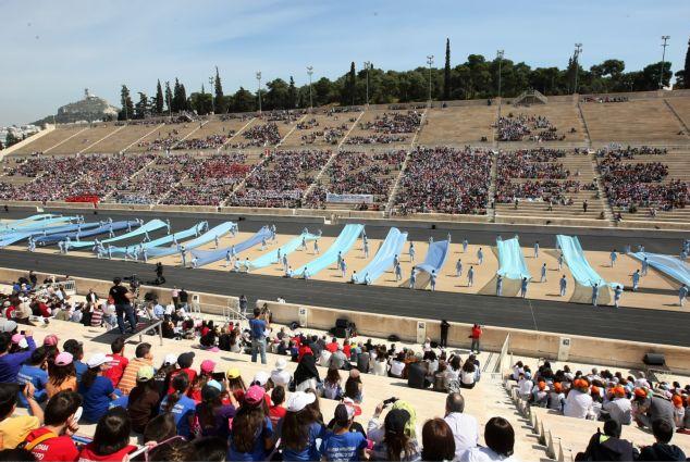 Οι Ολυμπιακοί Αγώνες του 1896 αναβίωσαν στο Καλλιμάρμαρο μπροστά σε 35.000 μαθητές