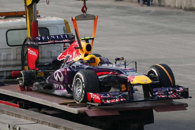 GP Κίνας 2013: Ποινή στον M. Webber για τη σύγκρουσή του με τον J.E. Vergne
