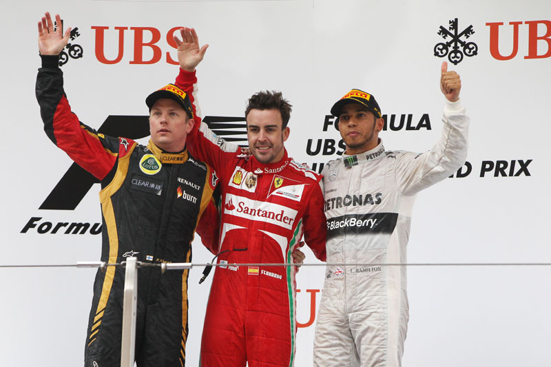GP Κίνας 2013: Νικητής ο F. Alonso, στο βάθρο οι K. Raikkonen και L. Hamilton