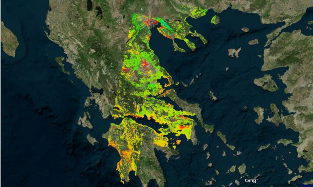Δορυφορικά δεδομένα δείχνουν ποιες περιοχές της Ελλάδας βυθίζονται