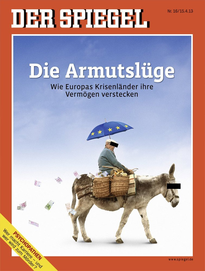 Ο Spiegel καλεί τις χώρες σε κρίση να χρησιμοποιήσουν περιουσίες των πολιτών τους