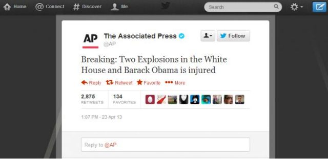 Χάκερ στο Associated Press, ανάρτησαν tweet για βόμβες στο Λευκό Οίκο