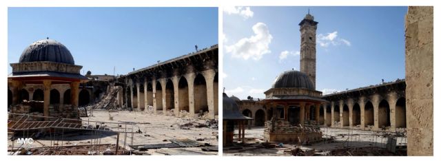 Καταστράφηκε μιναρές σε ιστορικό τζαμί στο Χαλέπι