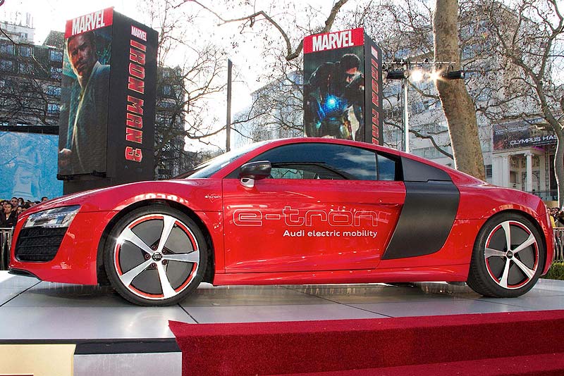 To Audi R8 e-tron στην πρεμιέρα του Iron Man 3