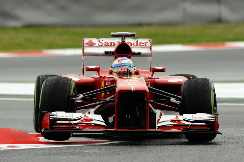 GP Ισπανίας 2013: Ο F. Alonso προηγείται στις -βρεγμένες- ελεύθερες δοκιμές 1