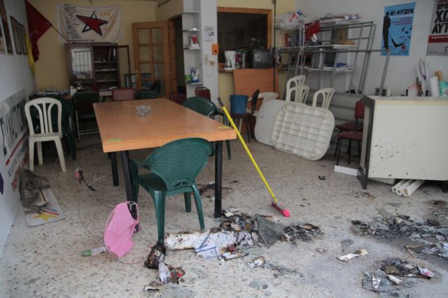 Επίθεση με μολότοφ σε γραφεία του ΣΥΡΙΖΑ στη Δάφνη