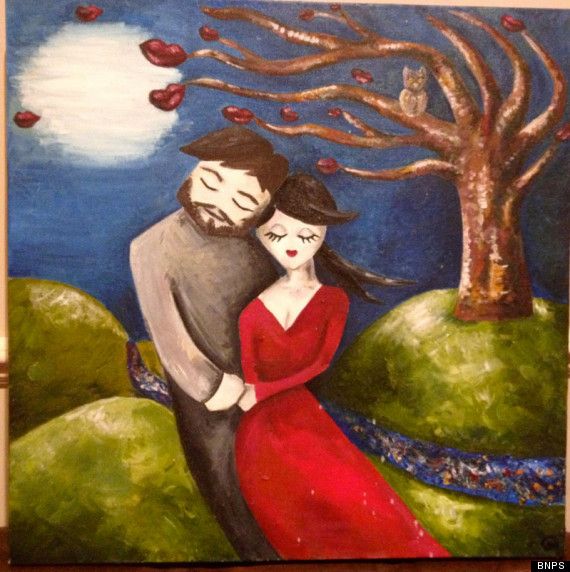 Ζωγράφισε τον άνδρα των ονείρων της, τον βρήκε και τον παντρεύτηκε