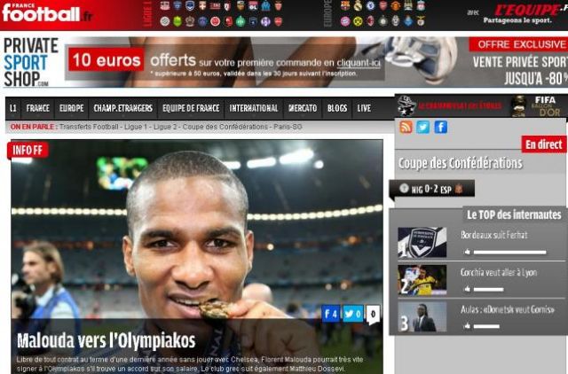 Οι Γάλλοι στέλνουν τον Μαλουντά στον Ολυμπιακό