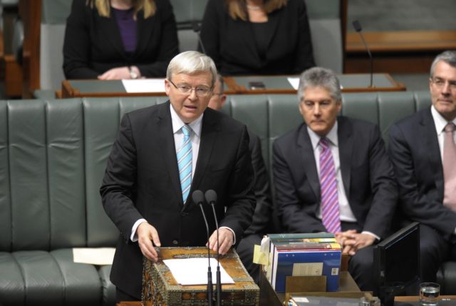 Νέος πρωθυπουργός της Αυστραλίας ορκίστηκε ο Κέβιν Ραντ