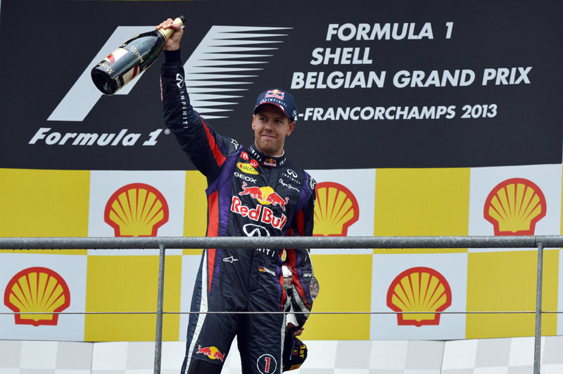 GP Βελγίου 2013: Νίκη ρουτίνας του S. Vettel, βάθρο για F. Alonso και L. Hamilton