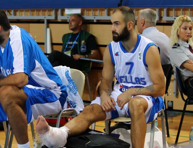 Διάστρεμμα ο Σπανούλης και αμφίβολος με Τουρκία