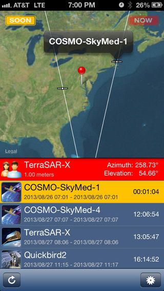 App για παρανοϊκούς δείχνει ποιοι δορυφόροι σας κατασκοπεύουν