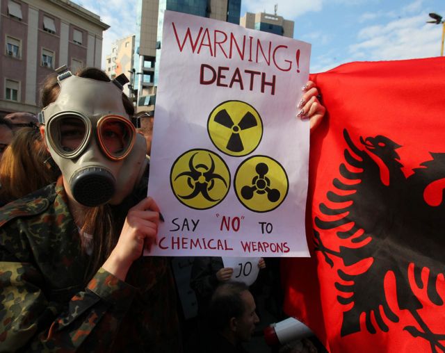 Απέρριψε η Αλβανία την καταστροφή των συριακών χημικών όπλων στο έδαφός της