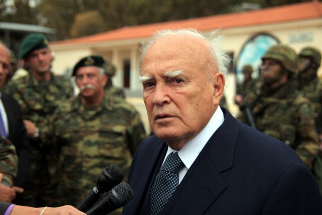 Κ.Παπούλιας: Παρά την κρίση οι ένοπλες δυνάμεις δεν τραυματίστηκαν