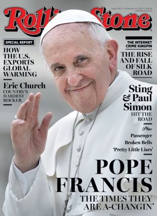 Ο Πάπας Φραγκίσκος εξώφυλλο (και) στο Rolling Stone
