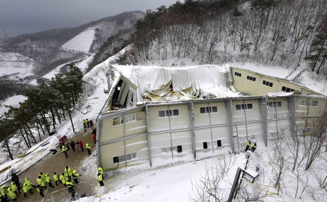 Δέκα νεκροί από κατάρρευση στέγης στη Νότιο Κορέα