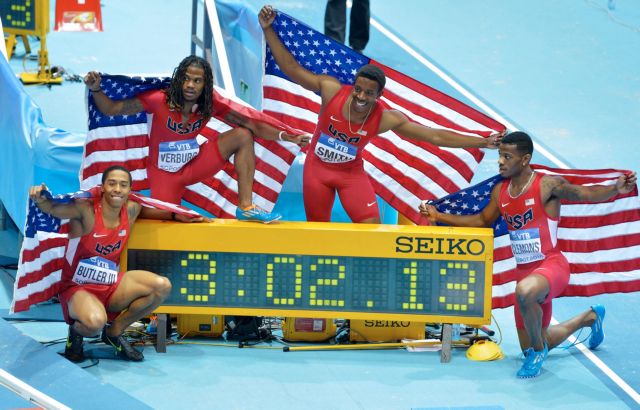 Χρυσό μετάλλιο και παγκόσμιο ρεκόρ οι ΗΠΑ στα 4Χ400μ. ανδρών
