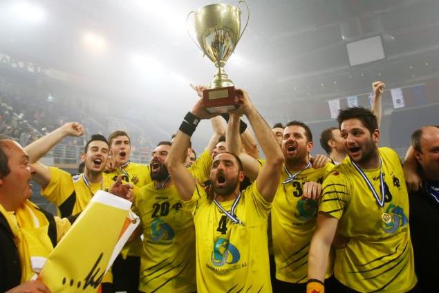 Η ΑΕΚ Κυπελλούχος Ελλάδας 2014 στο Χάντμπολ Ανδρών