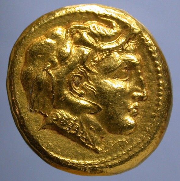 Στο φως χρυσό νόμισμα με το πορτραίτο του Μεγάλου Αλεξάνδρου