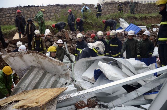 Τουλάχιστον 18 εργάτες σκοτώθηκαν μετά από κατάρρευση τοίχου στην Κίνα
