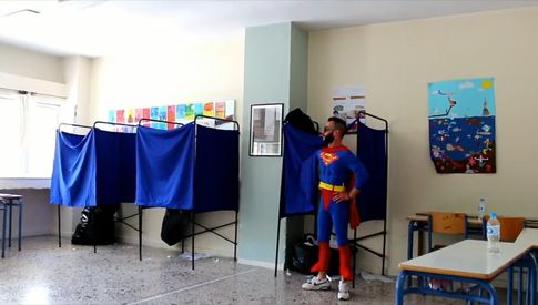 Ο Σούπερμαν προσήλθε στις κάλπες της Θεσσαλονίκης