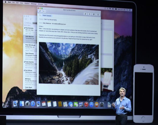 H Apple παρουσιάζει το Mac OS X 10.10 Yosemite, που μοιάζει με το iOS