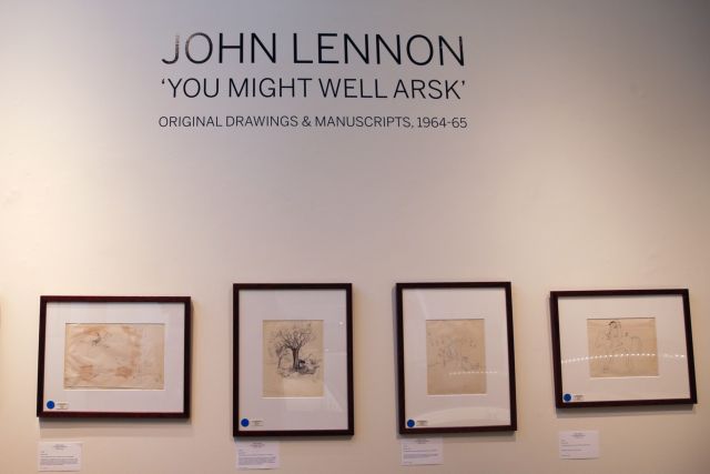 Τα 3 εκατ. δολάρια άγγιξαν χειρόγραφα και σχέδια του Τζον Λένον