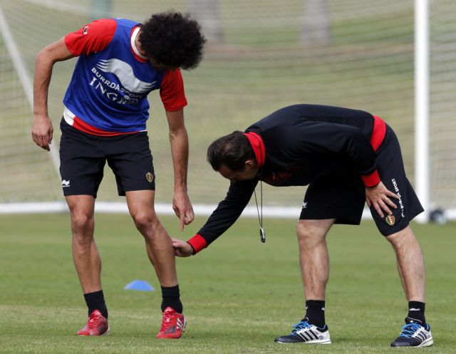 Αποχώρησε από την προπόνηση με ενόχληση στη γάμπα ο Φελαϊνί