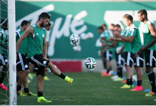 Τελευταία προπόνηση του Παναθηναϊκού στο Κορωπί πριν το ταξίδι στην Πολωνία