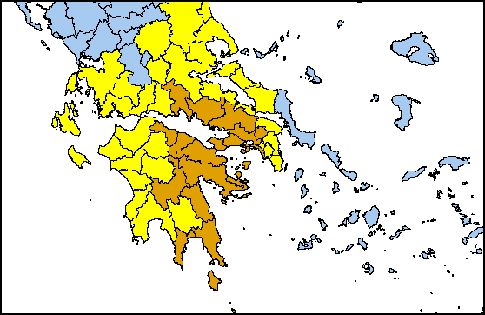 Πολύ υψηλός κίνδυνος πυρκαγιάς την Τετάρτη σε Στερεά και Πελοπόννησο