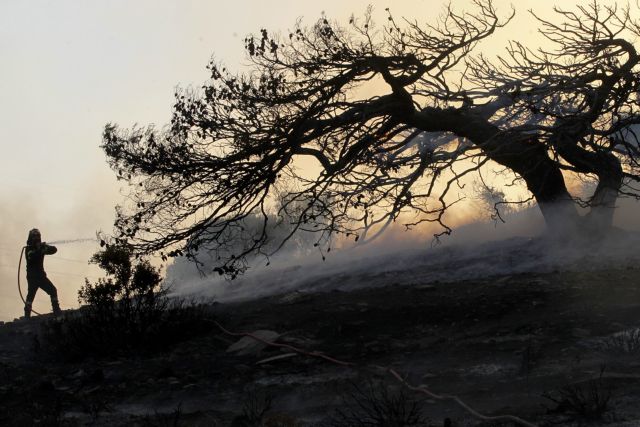 Σε ύφεση η πυρκαγιά στην Κερατέα, υπό έλεγχο στο Γιαννισκάρι Αχαΐας