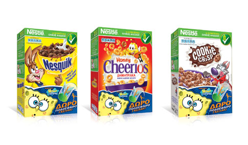 Δώρα από τον Μπομπ Σφουγγαράκη στα παιδικά δημητριακά της Nestlé!