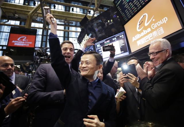Ράλι στην πρεμιέρα της Alibaba στο Χρηματιστήριο της Νέας Υόρκης