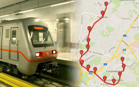 Αλσος Βεΐκου-Γουδή: Δείτε σε διαδραστικό χάρτη πού θα βρίσκονται οι νέοι σταθμοί του Μετρό