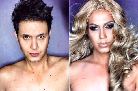 Ο άντρας που μεταμορφώνεται σε Ριάνα, Μπιγιονσέ και Κέιτι Πέρι