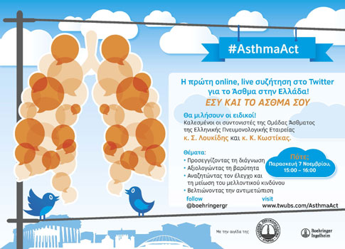 Μαζική συμμετοχή στη συζήτηση για το άσθμα στο Twitter