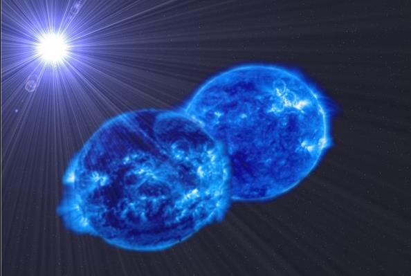 Γιγάντια γαλάζια άστρα ενώνονται εις σάρκα μίαν